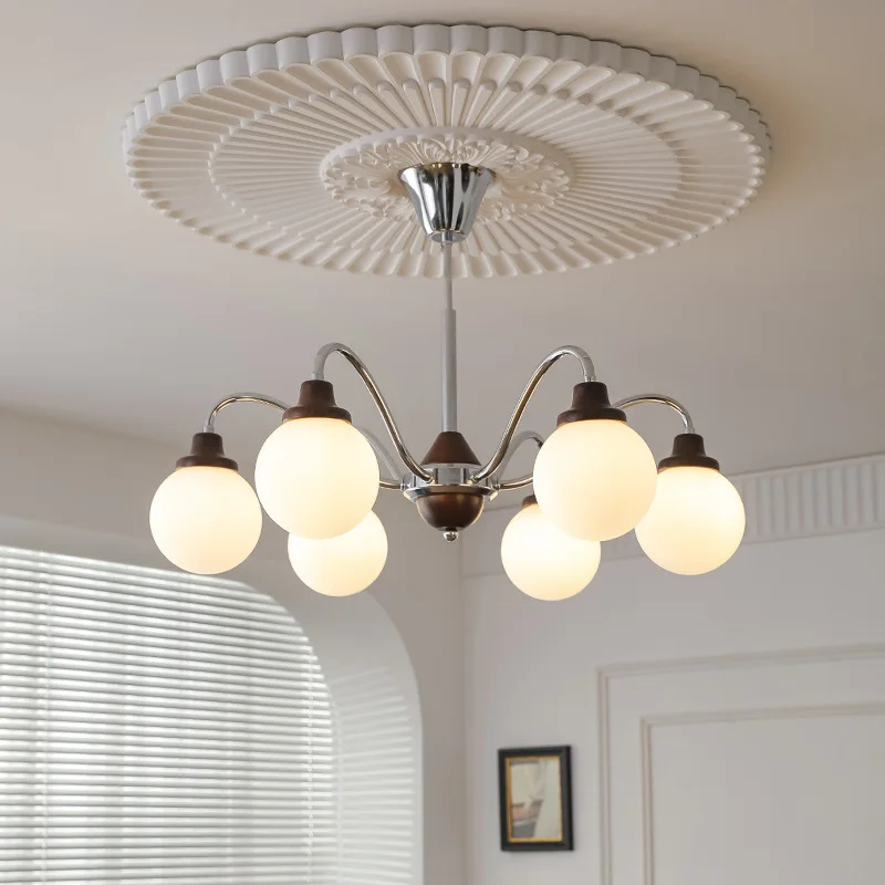 

Living room lamp, French, retro, dining room, medieval, cream style, design sense, hall