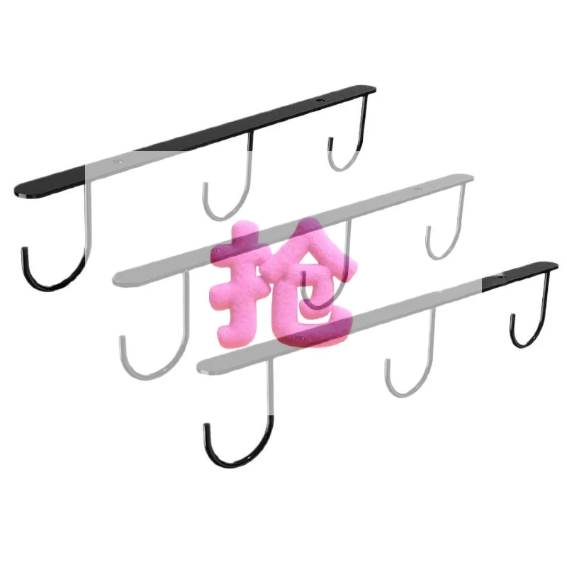 

Metal Cup Holder Rack Under Cabinet Hooks for Kitchen Space Saving Coffee Mug Organizer Cup Display Stand