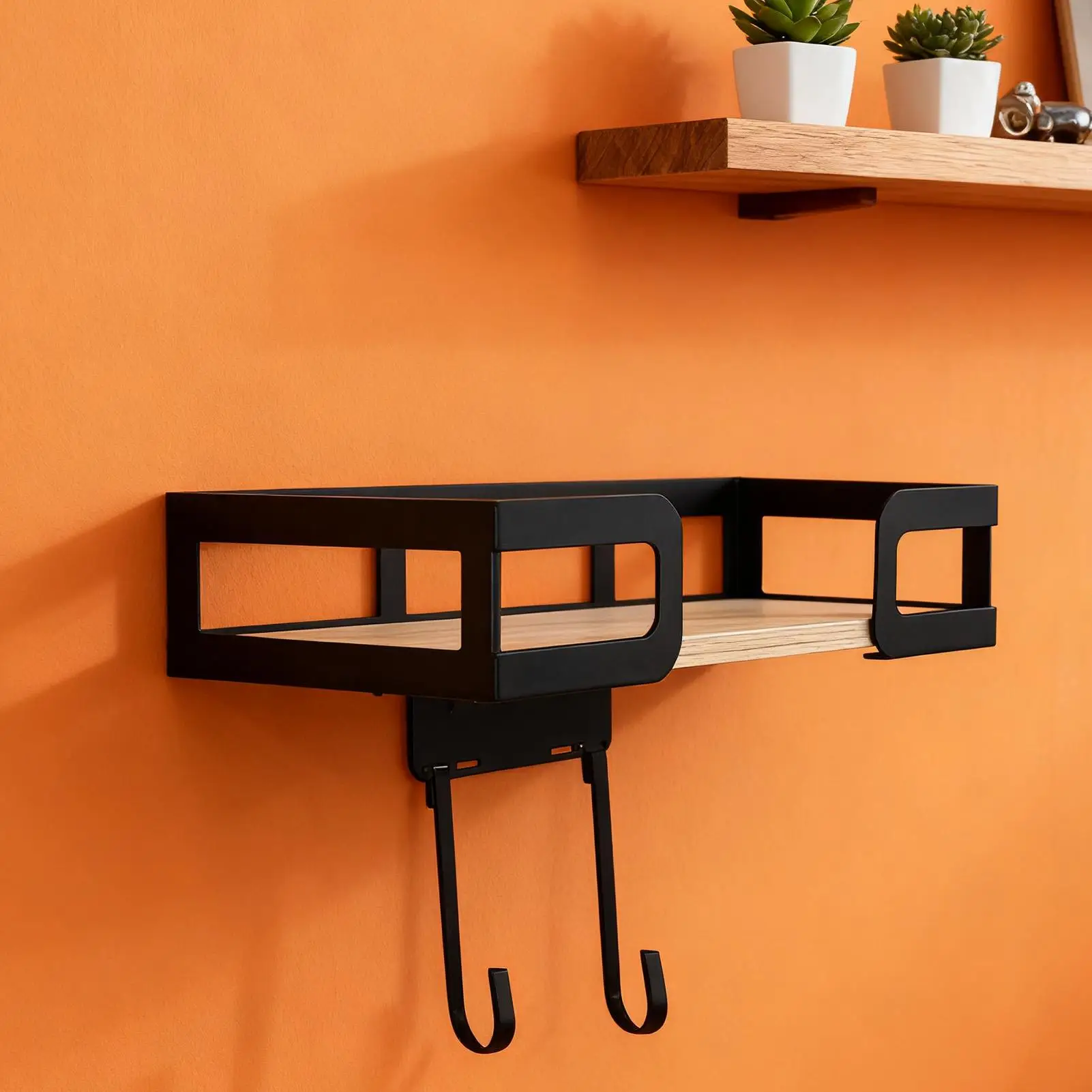 رف منظم مثبت على الحائط لطاولة الكي شديدة التحمل لغرفة الغسيل والحمام وغرفة النوم وتوفير مساحة تخزين الحديد