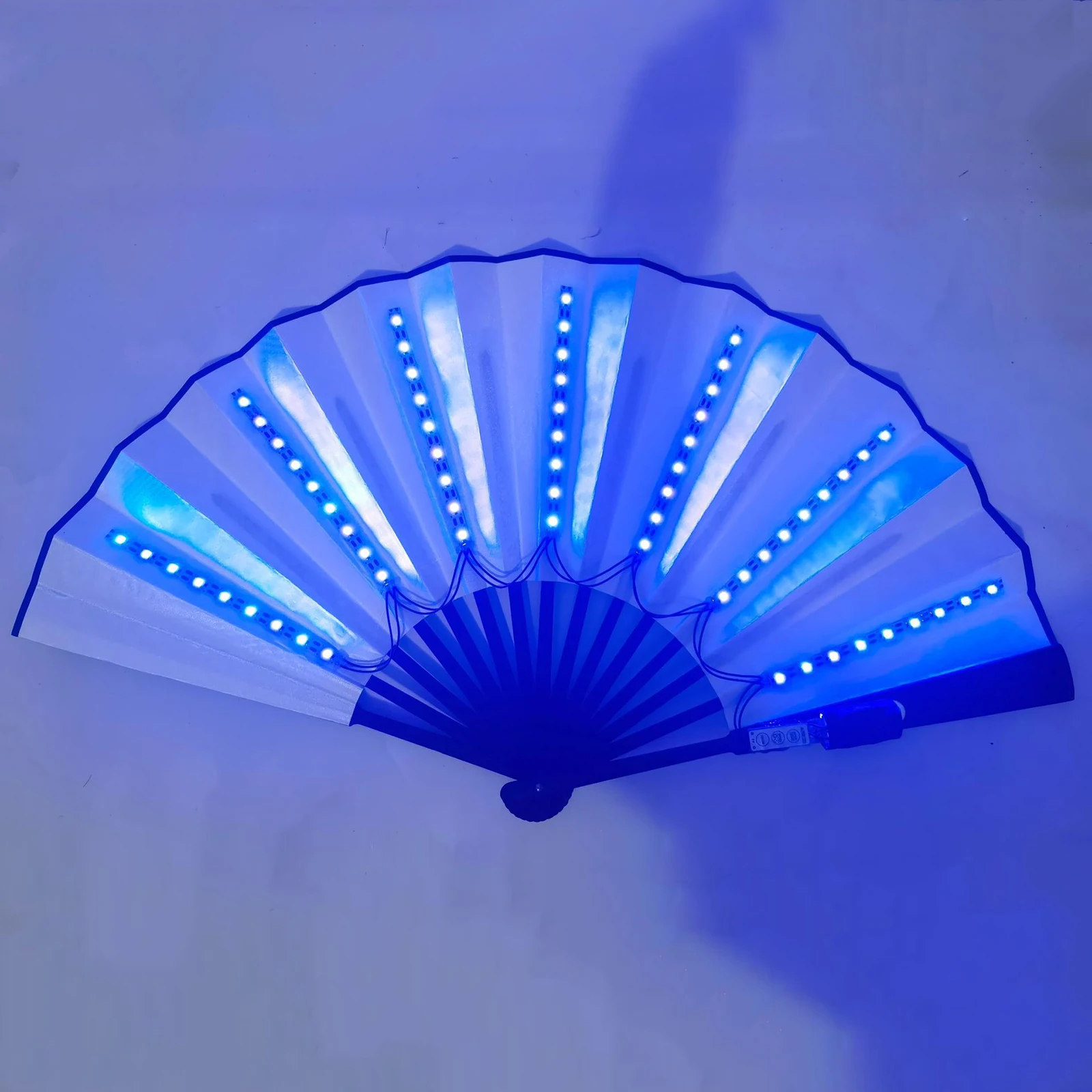 Chinese Style LED Light Emitting Fan Party Flashing Folding Fan Chinese Style Held Folding Fan for Party Dance LED Paper Fan