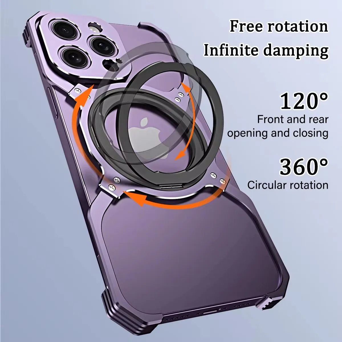 X Type Magnetic Phone Case For iPhone 14 13 15 Pro Max With Ring Bracket Shockproof Bumper Metal Heat Dissipation Cover Funda