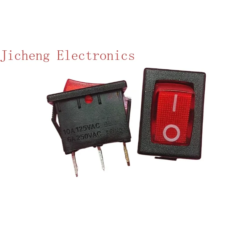 

10PCS Ship switch MR-1-118-C5L-BR rectangular 3-foot 2-gear 15X21 with red light