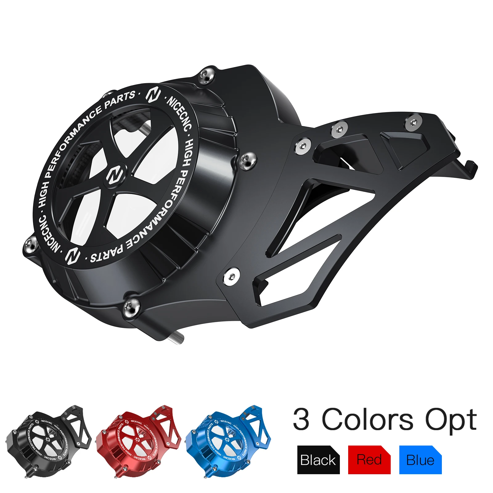 NICECNC Für Yamaha Blaster 200 YFS200 YFS200SE 1988-2006 Transparenter Stator-Kettenradabdeckungsschutz ATV-Zubehör – Detail 2