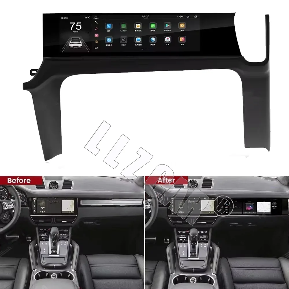 

Pantalla Android para Porsche Cayenne 2018 ~ 2023, Unidad Principal automática, Monitor, Carplay, asiento de pasajero, entreteni