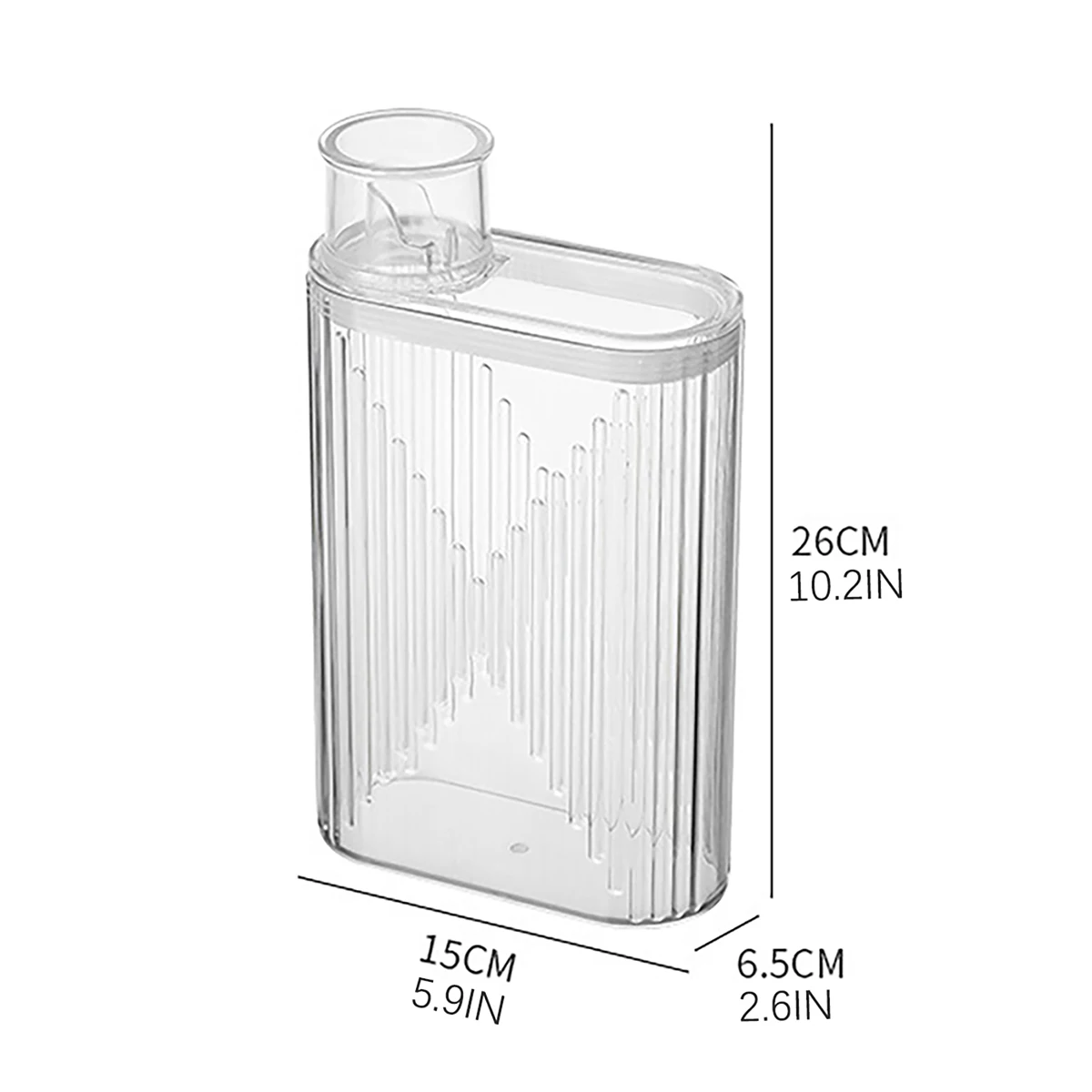 1600ML Large Capacity Laundry Detergent Container Refillable Powder Softener Dispenser with Measuring Cup Laundry Room Decor