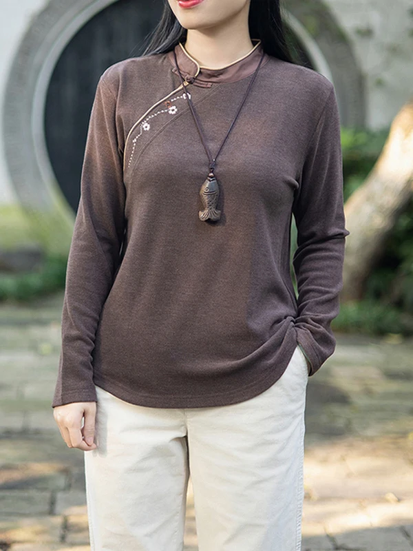 

Двусторонняя немецкая бархатная вышитая основа irt, осенняя новинка Sle в стиле ретро, национальный женский свободный крой из хлопка irt