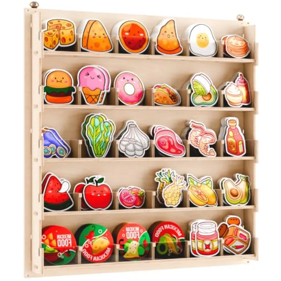 Sticker Display Stand for Vendors Artists and Shops Clear Acrylic Sticker Organizer for Craft Fairs Retail and Classroom Store