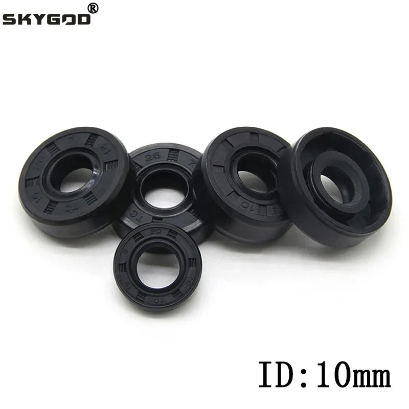 ID 10mm NBR  Oil Seal TC-10*17/18/19/20/22/25/26*5/7/8/10mm Nitrile Rubber Shaft Double Lip Oil Seals