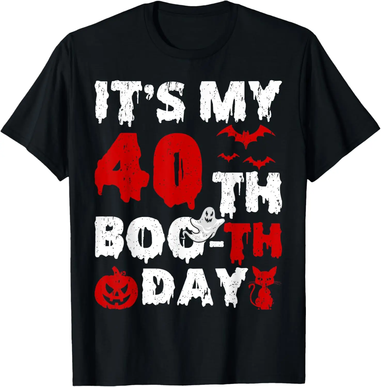 Es mi 40th Boo-th Day Spaventoso 40th Birthday Halloween Camiseta