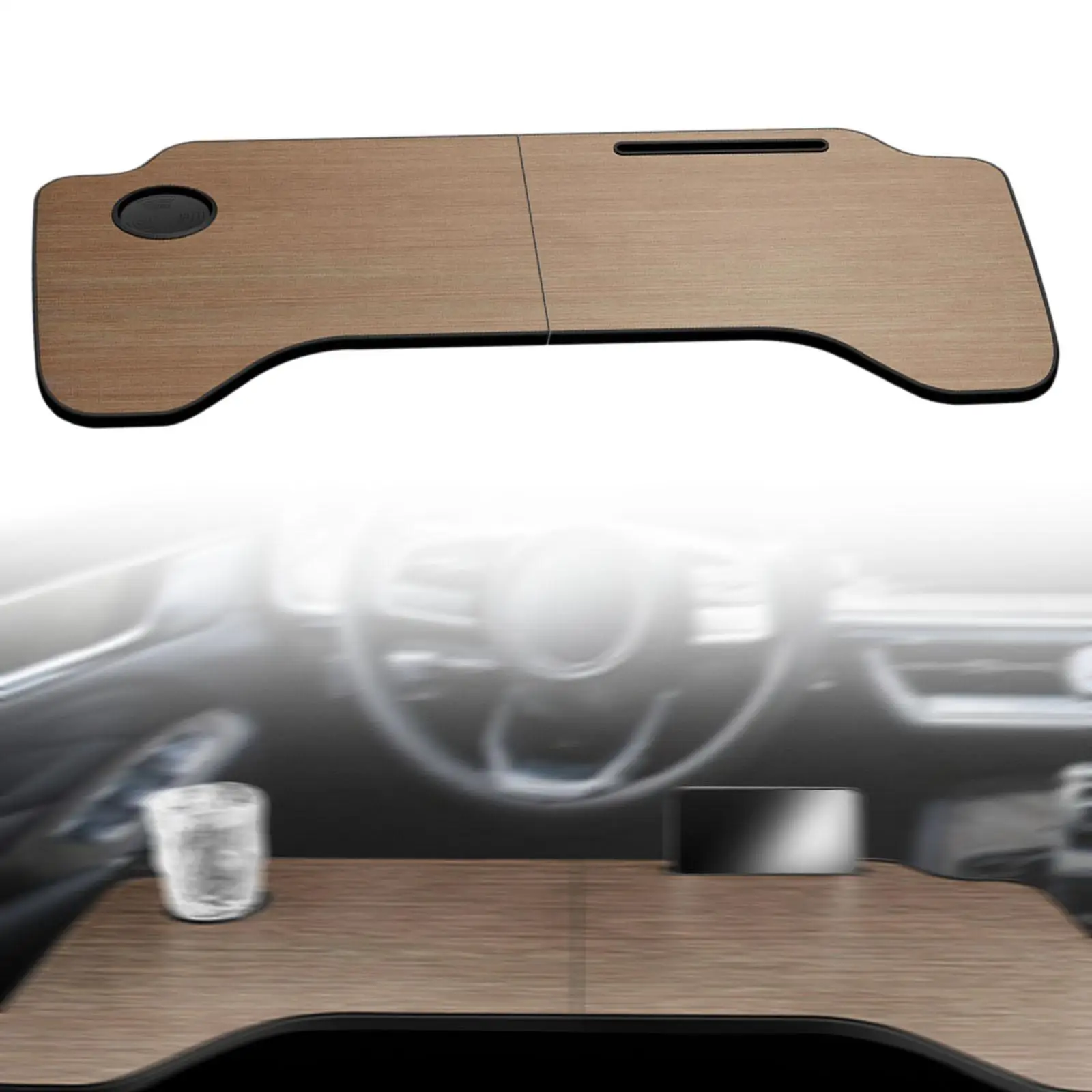 

Foldable Car Laptop Tray Auto Interior Accessory Wear Resistant Multipurpose Big Space Car Travel Table for Tesla Model 3/Y