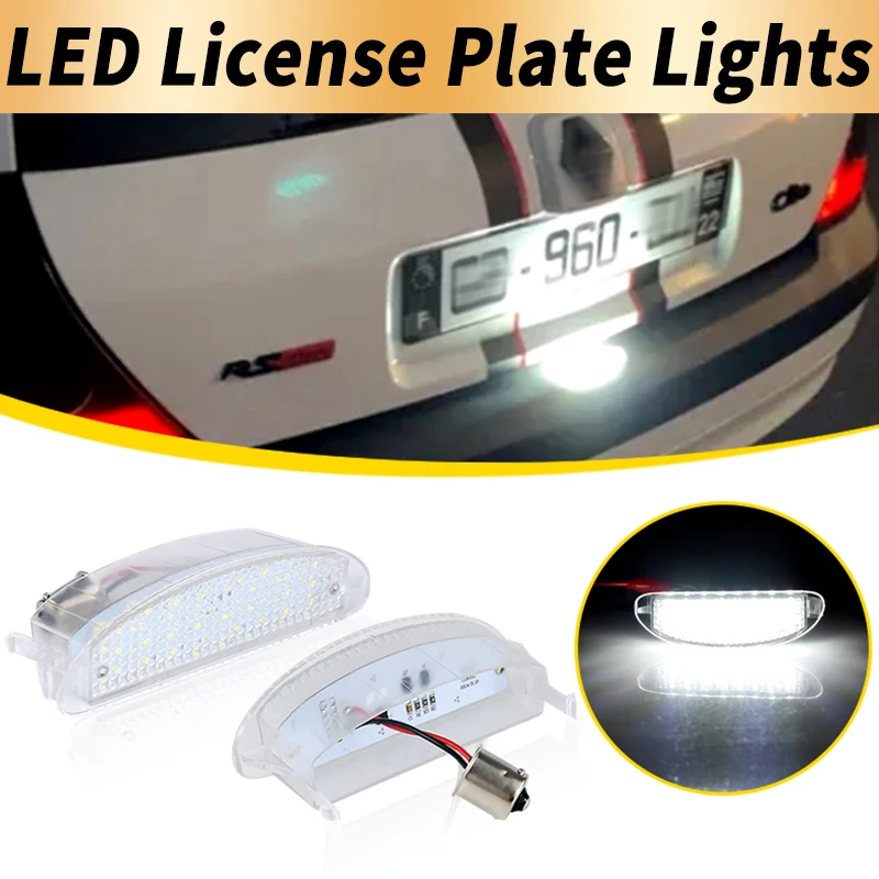 

1PC LED License Plate Light Number Plate Lamp Canbus For Renault Clio MK2 1998-2006 Twingo I Hatchback 1993-2007 Car Accessories
