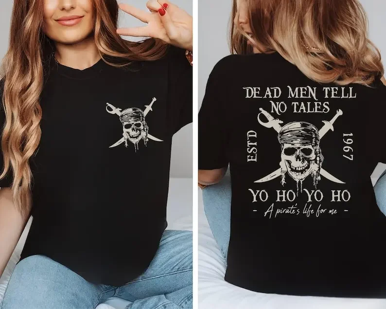 Dead Men Tell No Tales T-Shirt, Vintage Pirates Shirt, Retro 90s Pirates Shirt