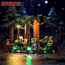 Hprosper 5V LED Light For 75353 Endor Speeder Chase Diorama Decorative Lamp With Battery Box (Not Include Lego Building Blocks)