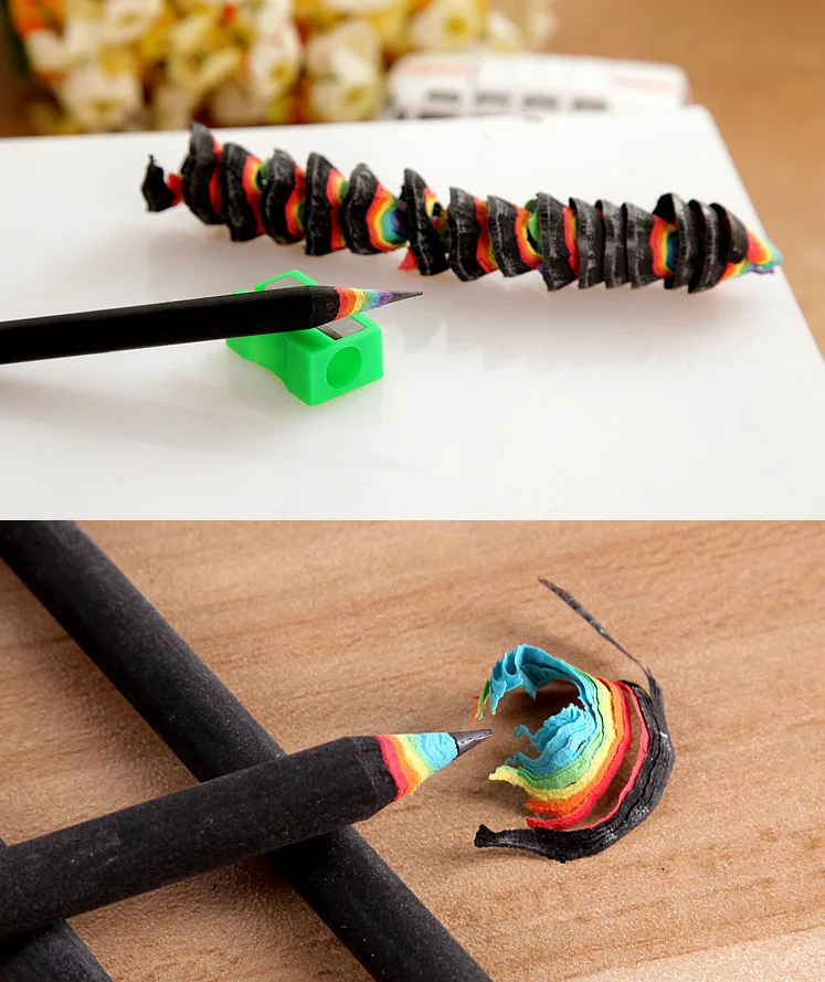 5 pçs arco-íris lápis caneta escrita desenho pintura lápis para crianças estudante arte suprimentos