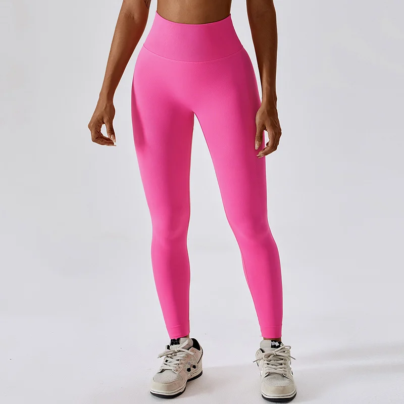 Women Running Leggings For Fitness Seamless Long Pants Nylon High Waist Yoga Pants Gym Leggings Hip Push Up Tights Gym Clothing