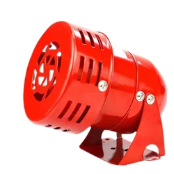 MS-190 AC 220V  DC 12V 24V 110DB Mini Metal Motor Siren Industrial Alarm Sound electrical guard against theft Mine alarm