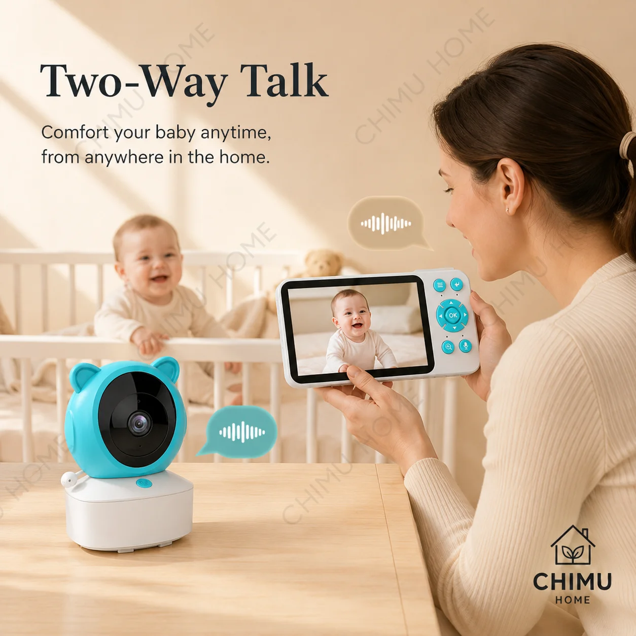 CHIMU HOME】 Smart Baby Camera 5.0