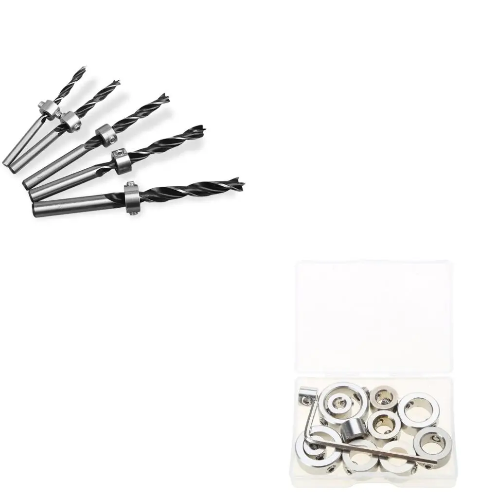 

6/8/12Pcs 3-16mm Bit Small Wrench Drill Depth Stop Ring Woodworking Drill Bit Limiter Woodworking Tools