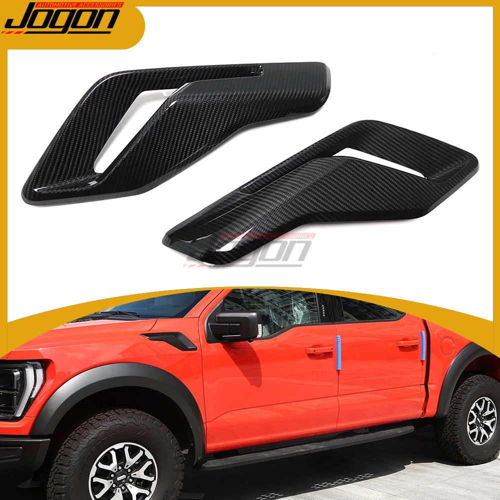 

Real Carbon Fiber Side Fender Air Vent Trim Scoop For Ford F150 Raptor Raptor R 2021-2023 Car Replacement Exterior Accessories