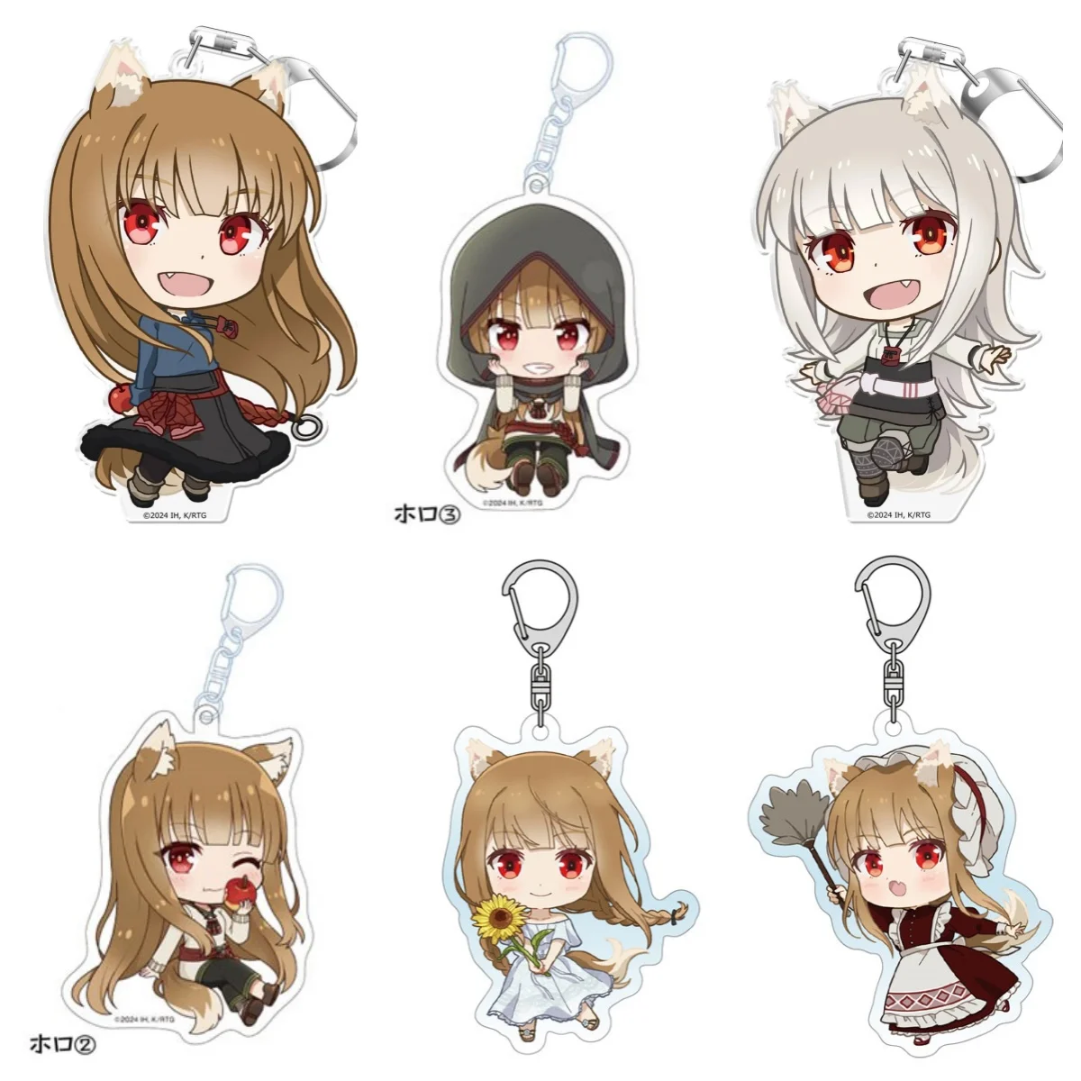 

Anime Spice and Wolf Acrylic Keychain Model Cosplay Plate Holder Birthday Fans Christmas Desk Decor Plate Gift