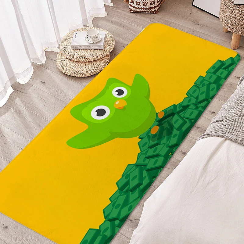 Doormat Entrance Door Duolingos Cute Bathroom Foot Mat Washable Non-slip Kitchen Living Room Rug Children's Bedroom Carpet