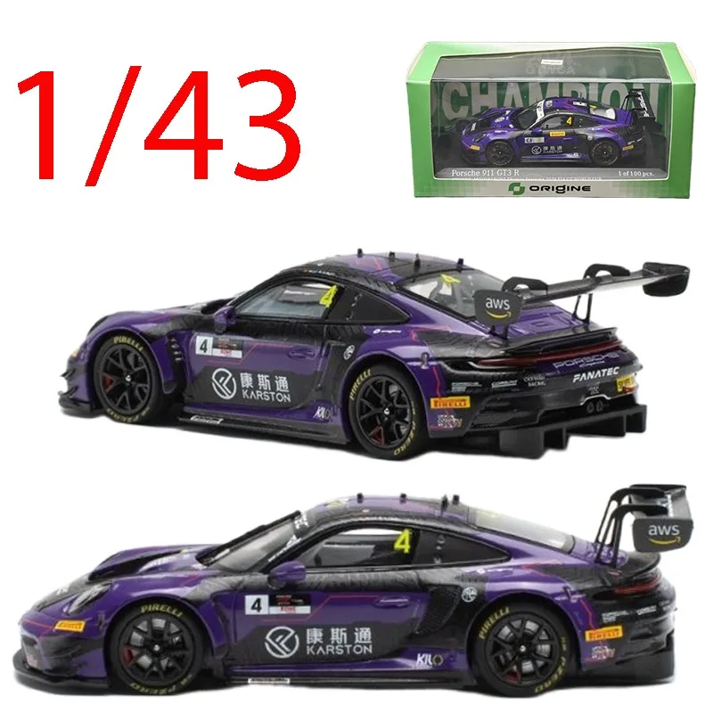 

Kiloworks Diecast 1/43 Porsche Alloy Car Model Porsche 911 GT3R Play Vehicles Collectible Toys for Boys Original Box