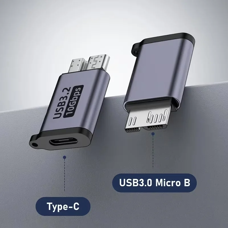 USB C 3.0 Micro B Male To Type C Female Adapter Type-C To Micro B Connector for Laptop External Hard Drive Disk Box Samsung S5
