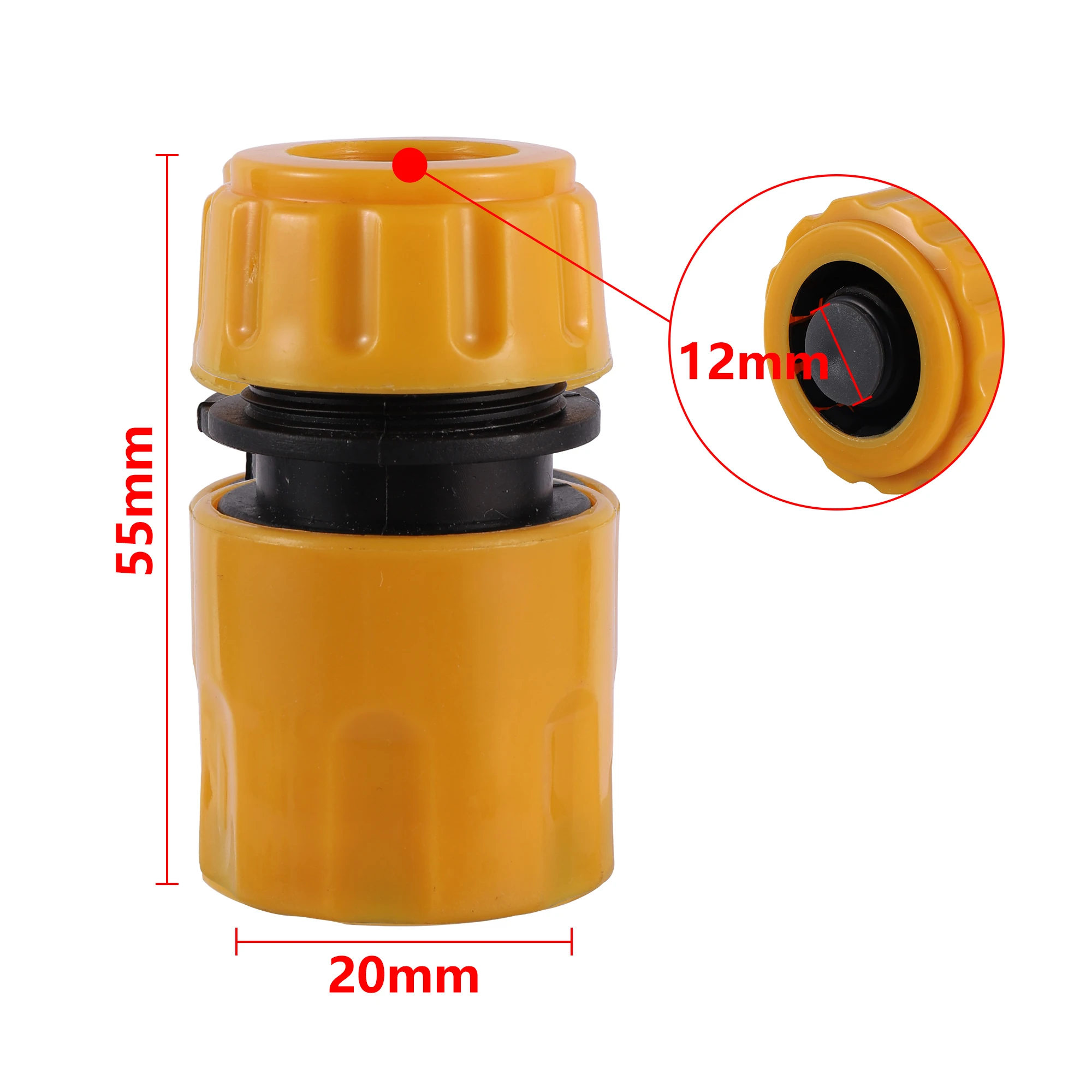 1Pc 1/2 3/4 5/8 1 Inch Garden Hose Quick Coupling 12/16/25mm Car Wash Hose Adapter Repair Coupling Irrigation Accessories