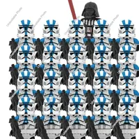 Hot Toys 21Pcs New Star Wars Captain Clone Legion Imperial Stormtrooper Figure Darth Vader Compatible Building Block Kid ToyGift