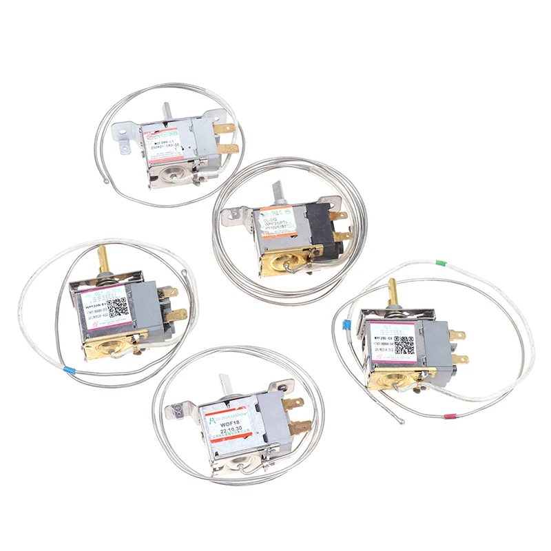 WPF22-L 2/3Pin buzdolabı termostat ev Metal sıcaklık kontrol cihazı aksesuarları