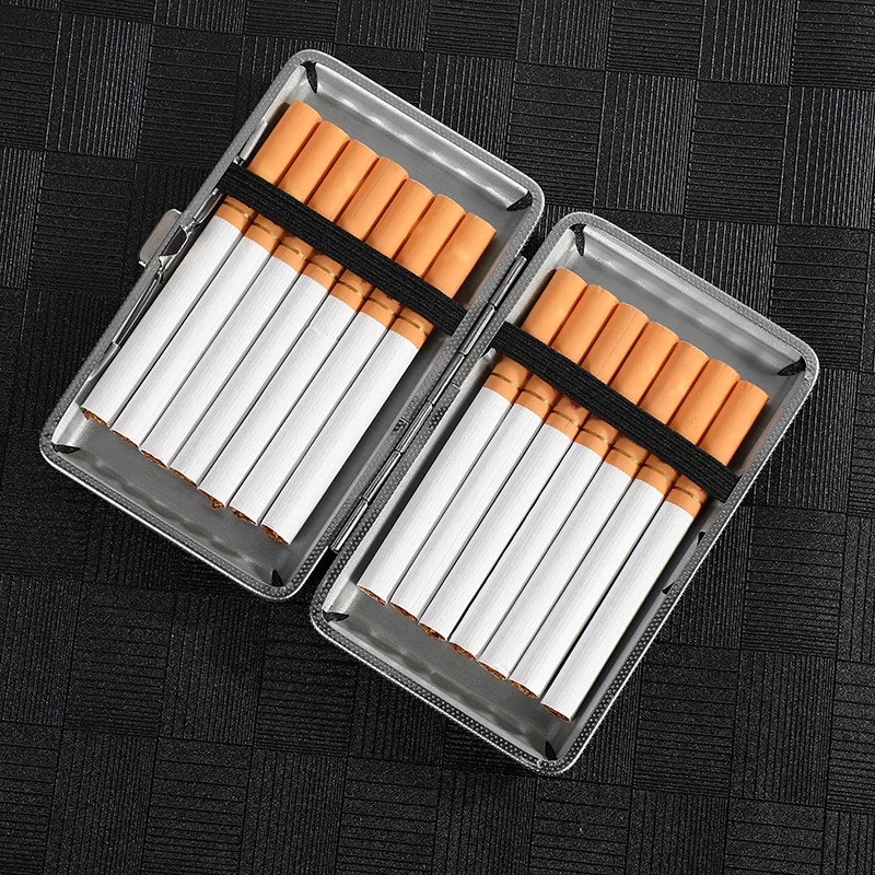 Thin Extension Cigarette Case Portable Ultra-thin Leather Creative Pressure and Moisture Resistant Cigarette Case