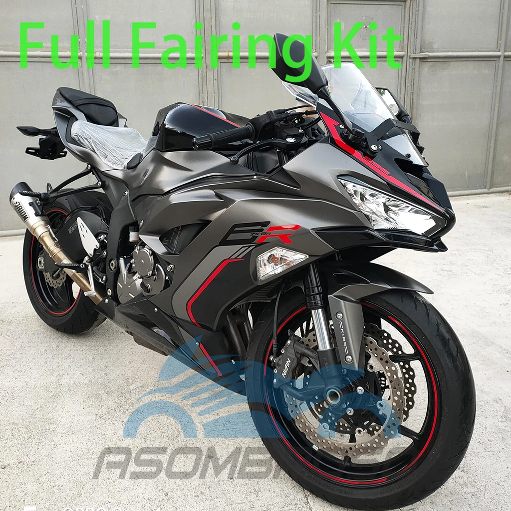 

Для KAWASAKI ZX6R 636 19 20 21 22 23 Полный комплект обтекателей ZX-6R 2019 2020 2021 2022 2023 Обтекатели мотоцикла ABS Injection Cowling