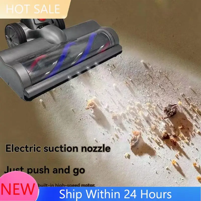 

~2025 Trendfor Dyson V15 V11 V10 V8 V7 Аккумуляторные пылесосы для паркетного пола со светодиодными фарами Мягкая роликовая щетка