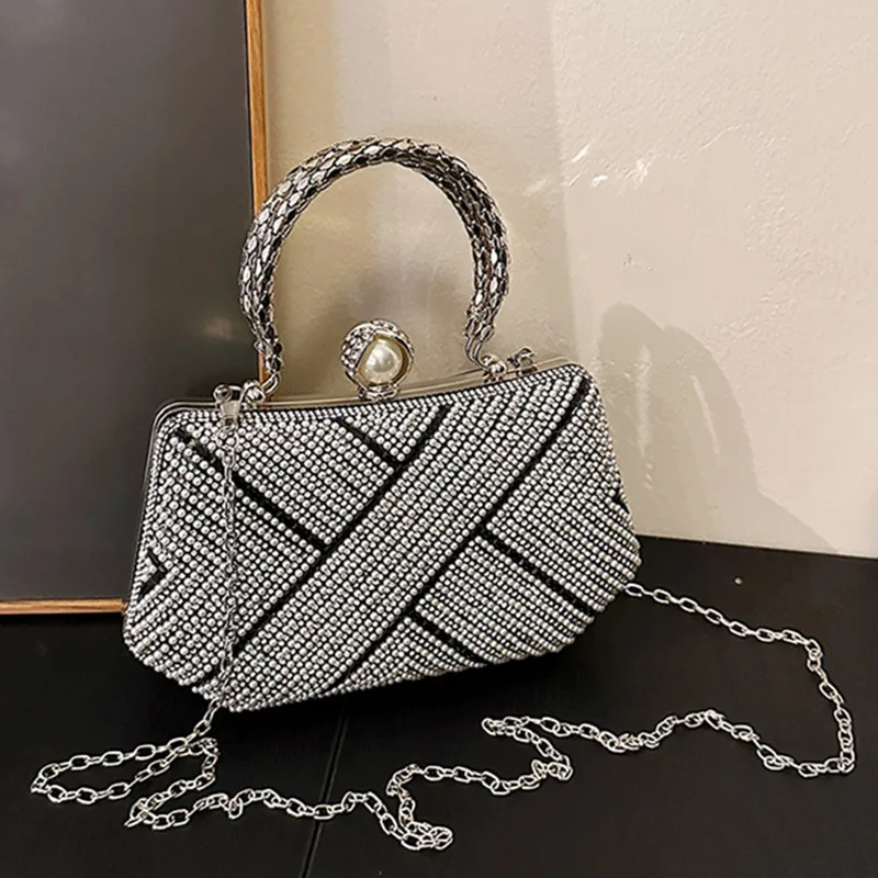 

Hot Drilling Evening Bag Fashion Women Glittering Purse Female Handbag Designer Luxury Wallet Party Shoulder Crossbody Bags 2025
