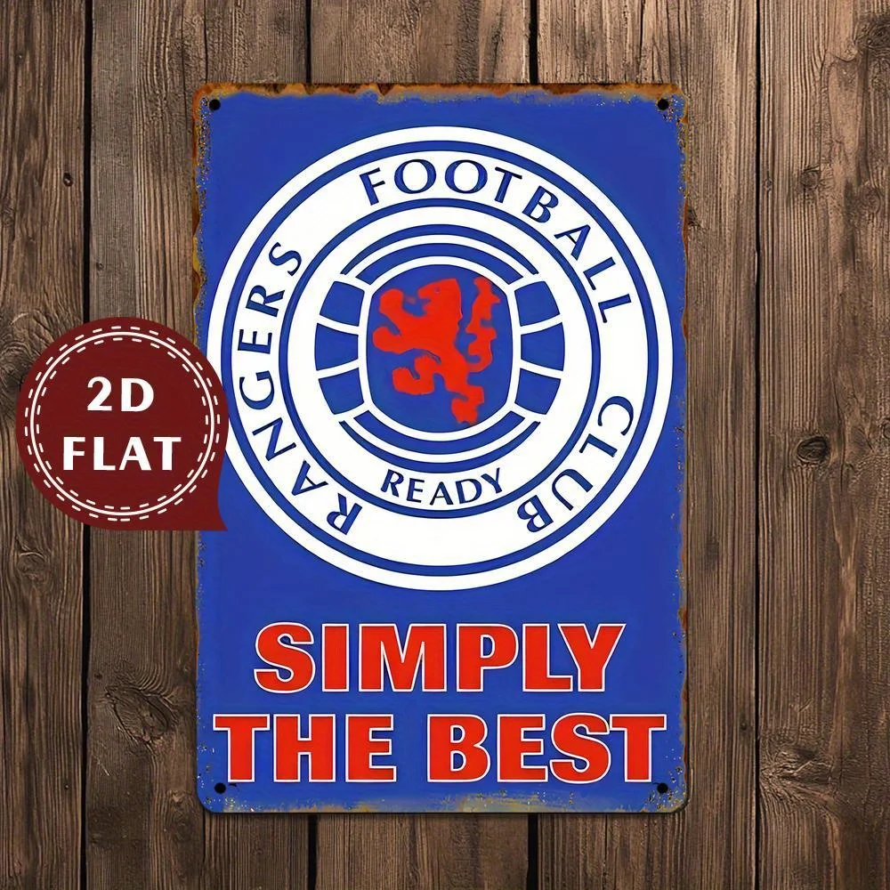 Vintage Rangers Metal Wall Art Sign -  Iron Plaque with 