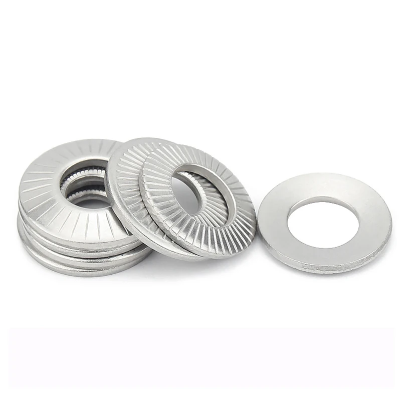 2/5/10/20/50 قطعة M3 M4 M5 M6 M8 M10 M12 M16 M20 304 غسالات قفل غير قابلة للصدأ-غسالات مائلة متعددة الأغراض لتطبيقات مختلفة #4