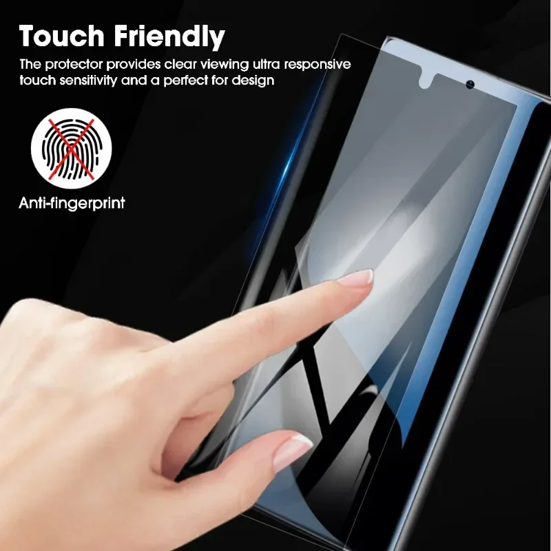 Fingerprint Unlock Anti-spy Tempered Glass for Samsung Galaxy S24/S24Plus/S24Ultra Anti-scratch Privacy Screen Protector Cover