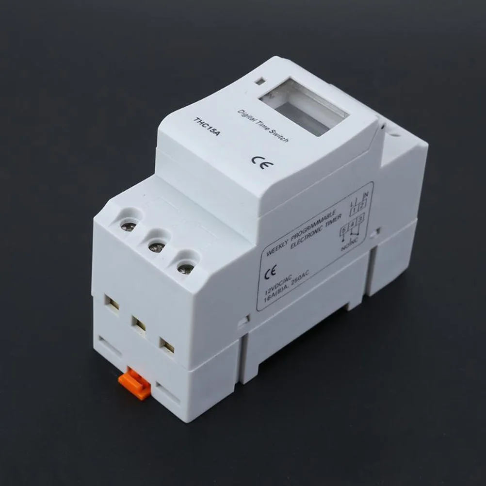 

Multipurpose Programmable Timer Switch 12V White Lights 8 Daily Switches Auto Correction LCD Backup Electrical Equipment