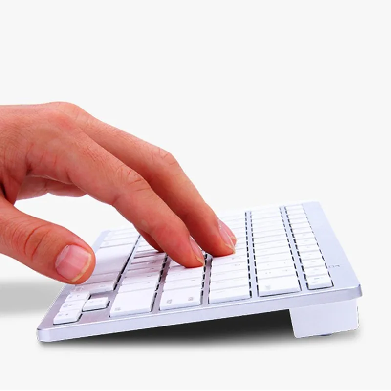 Teclado sem fio Bluetooth, Macbook, iPad Pro, Móvel, Android, Windows, Telefone, Tablet, Laptop, Russo, Espanhol, Coreano, Francês, Árabe
