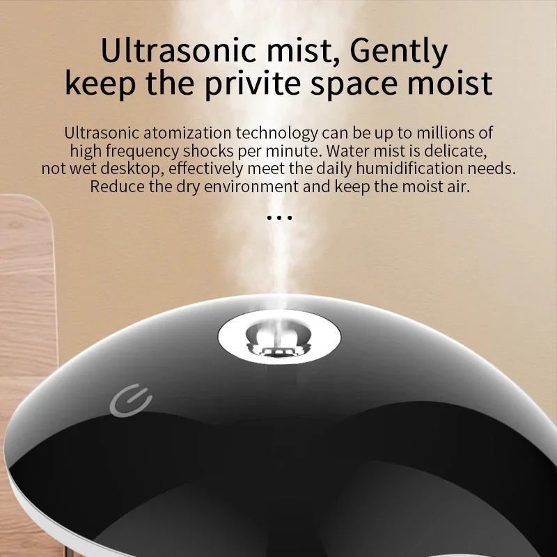 Hogar Household Humidificador 7 Colorful Led light Cool Mist Anti Gravity Water Droplets Air Humidifier for Bedroom Office