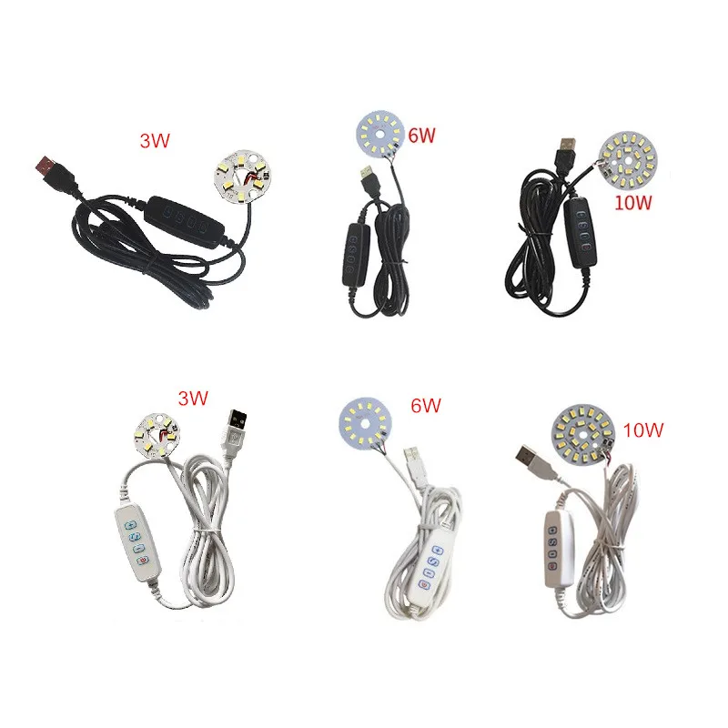 10-個-3-ワット-6-ワット-10-ワット-dc5v-usb-led-調光ライトボードコントローラウォームホワイト調整調色スイッチビーズナイトライト