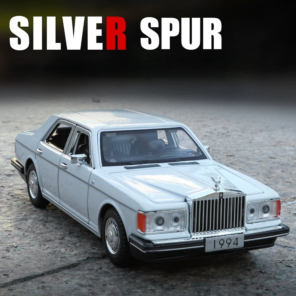 

Масштаб 1:32 Серебряная шпора ‌ Роскошная модель автомобиля Dawn, игрушечный звук, свет, миниатюрные модели спортивных автомобилей, праздничные подарки для детей