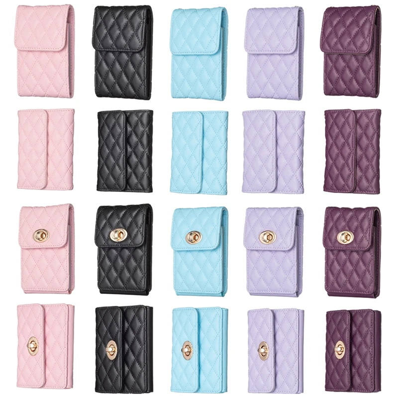 

Cute Card Bag Can Be Attached To The Phone Case Small Fragrance Style Buckle Horizontal Style Vertical Style Small Card Bag