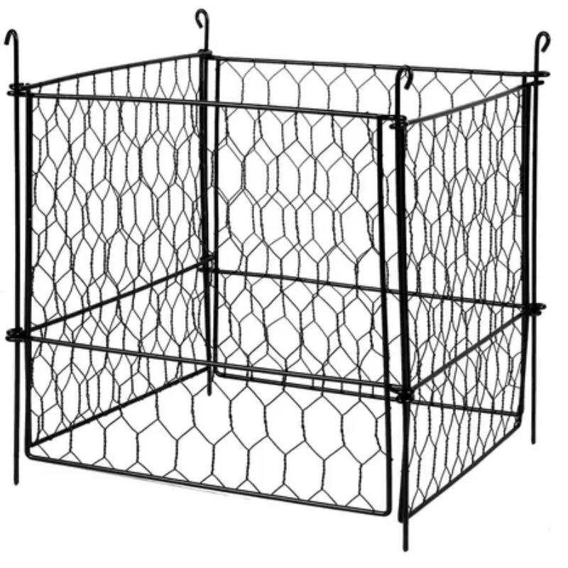 VEVOR 5 Pack Plant Protector from Animals 13.4'' x 13.4'' Metal Plant Cage