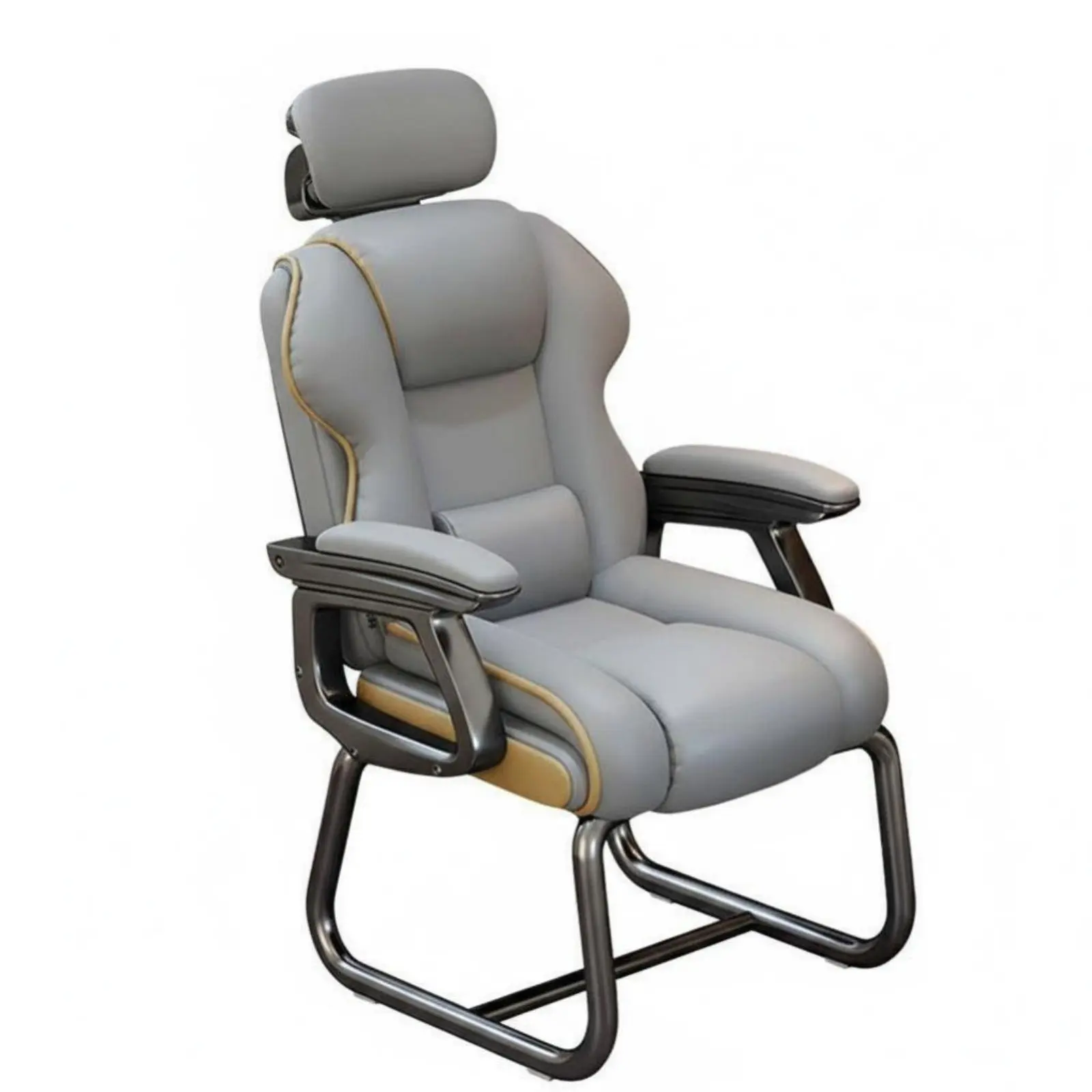 reclining-sled-base-chair-thick-padded-seat-lounge-armchair-plush-cushioning-ergonomic-design-for-students-gaming-room-bedroom