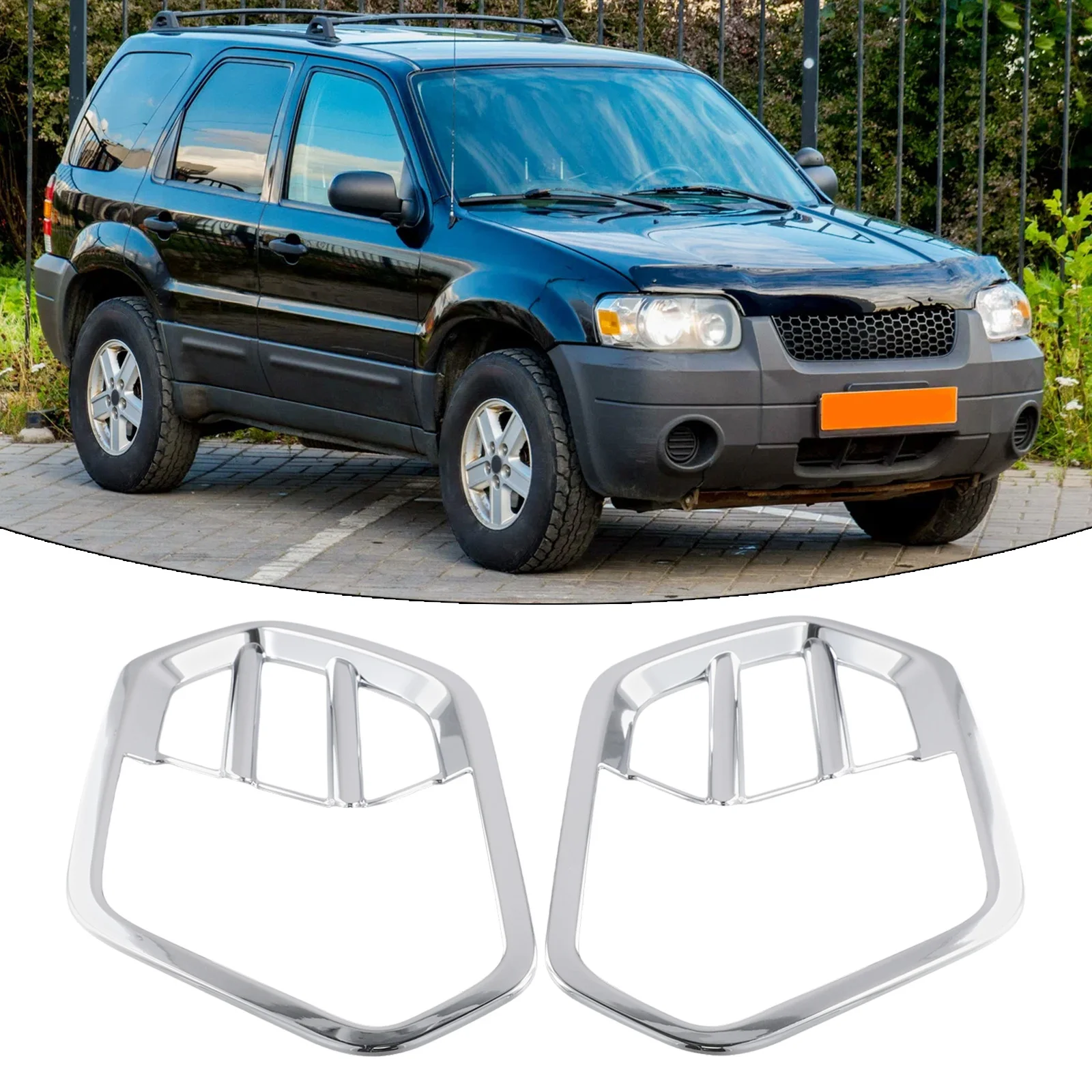 

For Safer Driving In Fog Fog Lamp Cover Fog Light Cover No Drilling Installation For 2017-2019 Models Decorative Strip Patches