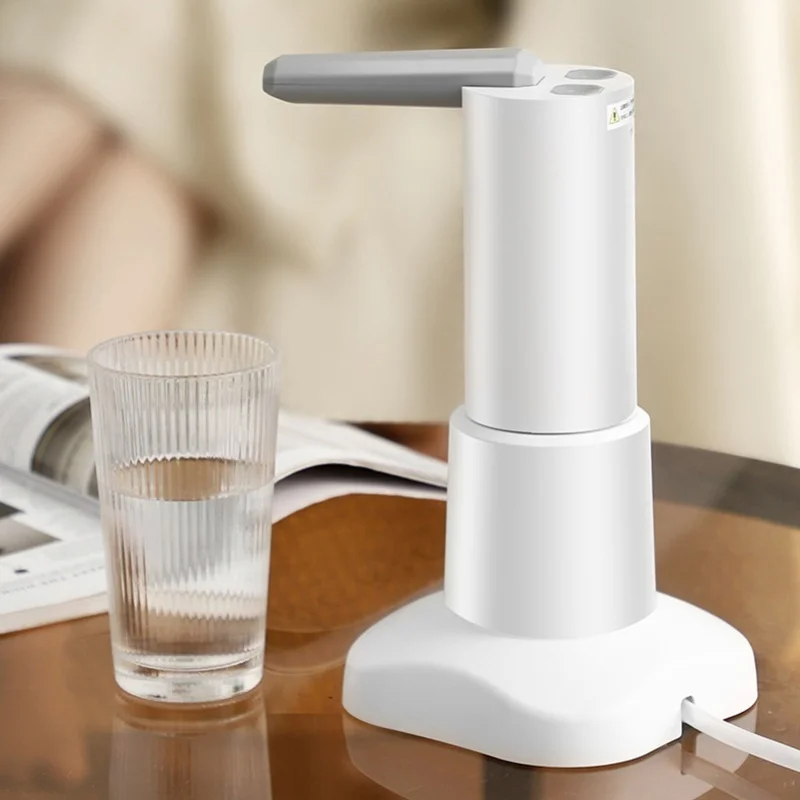 Portable Water Dispenser Pump Foldable Drinking Water Pump With Desktop Base For Home Office Kitchen Travel