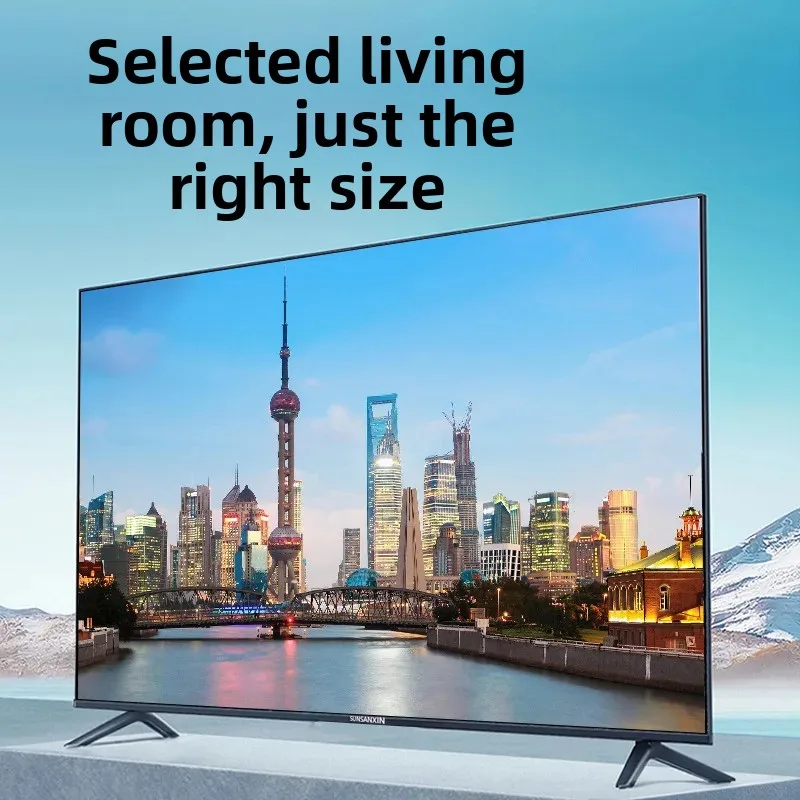 تلفاز LCD عالي الوضوح 2K 4K 32/43/50/55/65/75 بوصة LCD لوحة مسطحة شبكة WIFI تلفزيون ذكي