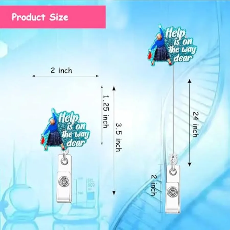 المساعدة على الطريق عزيزي شارة بكرة EMT EMS المسعف شارة بكرة مضحك Mrs Doubtfire شارة بكرات لمكتب المعلم RN CNA Wor #3