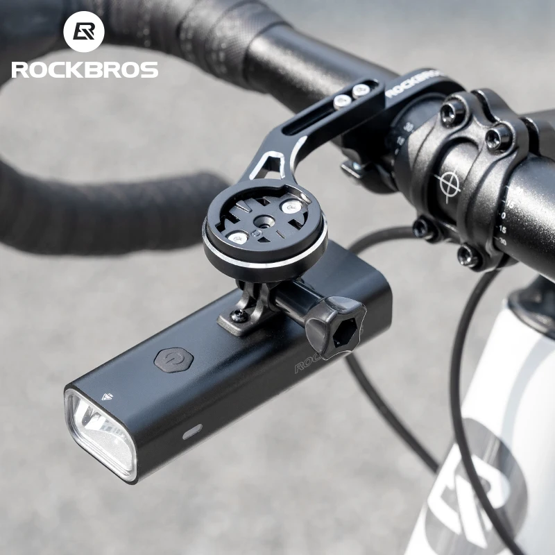 ROCKBROS 400LM 800LM الدراجة الجبهة ضوء مع تمديد جبل IPX6 نوع-C دراجة معلقة ضوء الألومنيوم الجبلية الطريق الدراجات العلوي